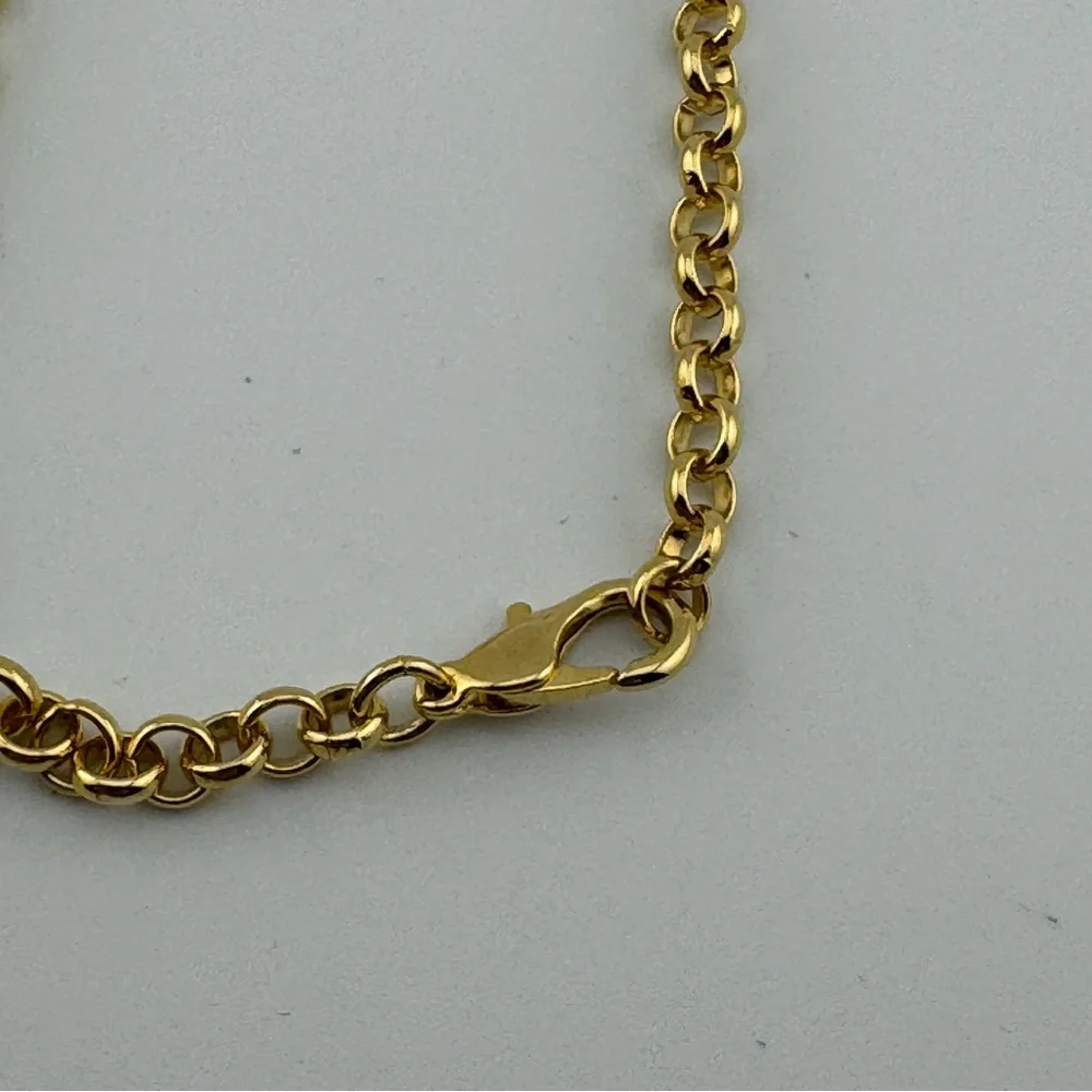 Sparkling Gold Tone Crescent Moon Pendant Necklace | Celestial | Statement - Picture 8 of 11